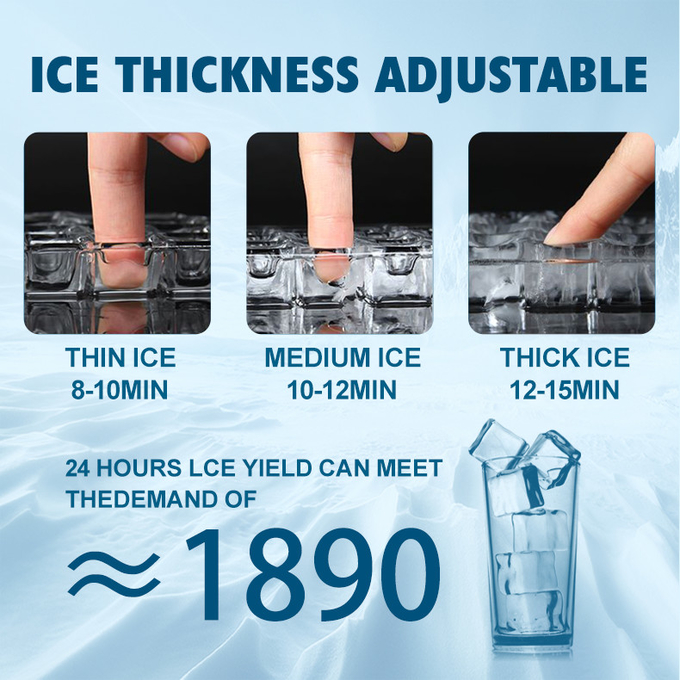 یخ ساز تجاری 24 ساعته 120 کیلوگرمی یخ ساز مکعبی کارکرده 6