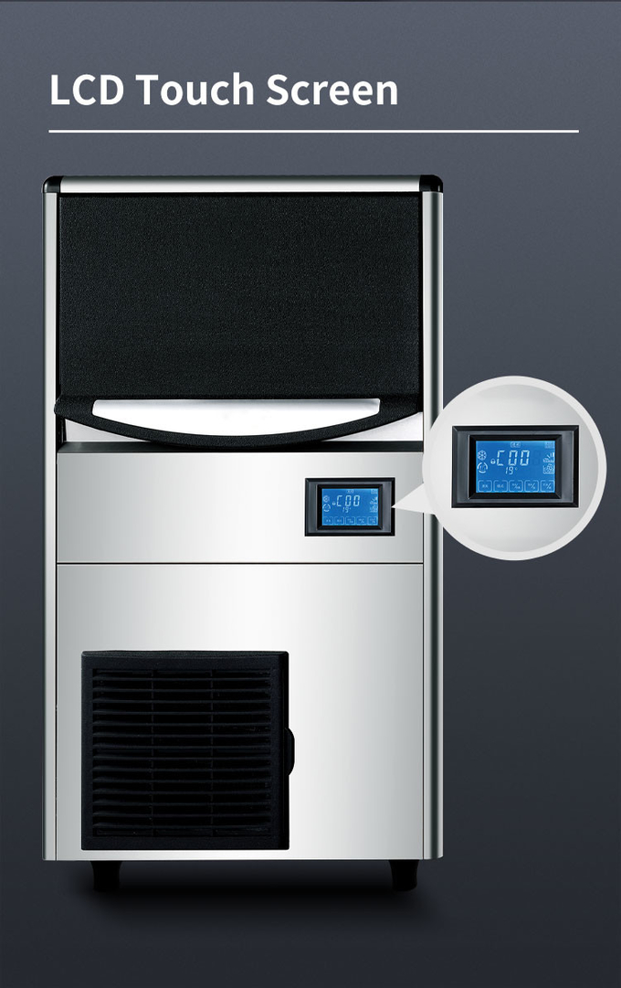 یخ ساز اتوماتیک 150 لیتری تجاری برای بار فروشگاه 60 کیلوگرمی خنک کننده هوا 4