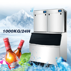 دستگاه یخ مکعبی تجاری SUS304 1000 کیلوگرمی با پنل LCD