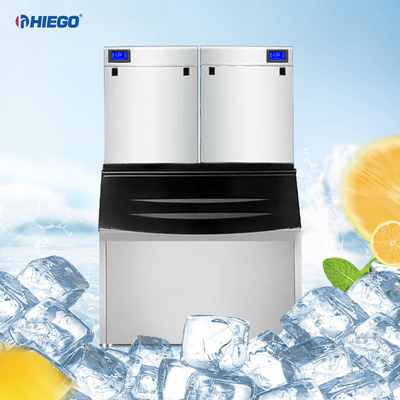 دستگاه یخ ساز اتوماتیک سوپرمارکتی 4400 وات تولید کننده مکعب یخ کم صدا