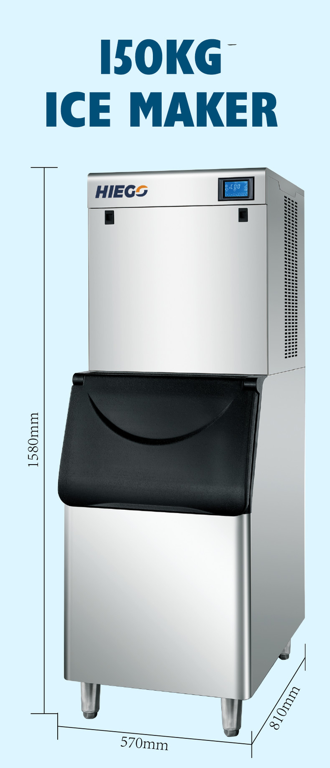 دستگاه یخ ساز تجاری 150 کیلوگرم در روز برای فروش 1 سال گارانتی 4