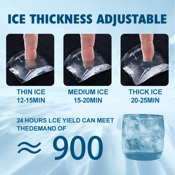 دستگاه یخ ساز هلالی 100 کیلوگرمی / 24 ساعته R404 دستگاه یخ ساز شفاف 45 کیلوگرمی برای تجاری 2