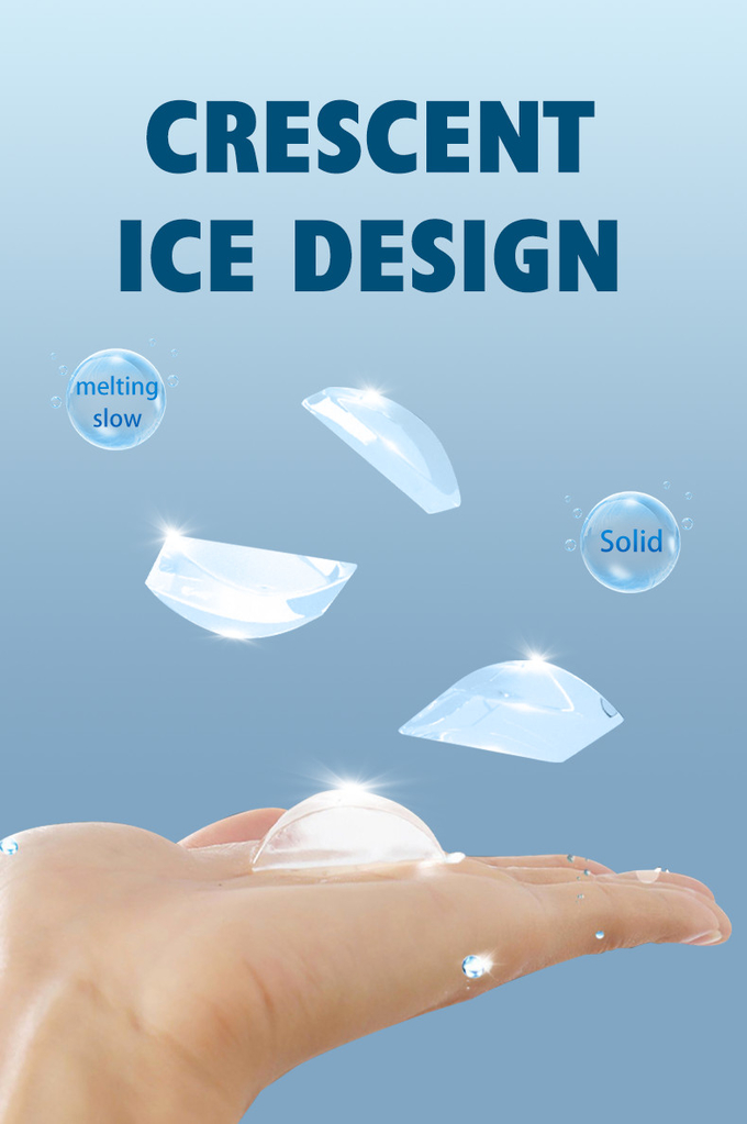 دستگاه یخ ساز هلالی 45 کیلوگرمی 100 کیلوگرم مکعب یخ شفاف ساز هوا خنک کننده 3