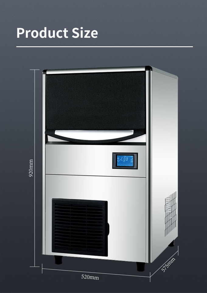 دستگاه یخ ساز تجاری مینی دستگاه یخ ساز 60 کیلوگرمی/24 ساعته برای کافی شاپ خانگی 7