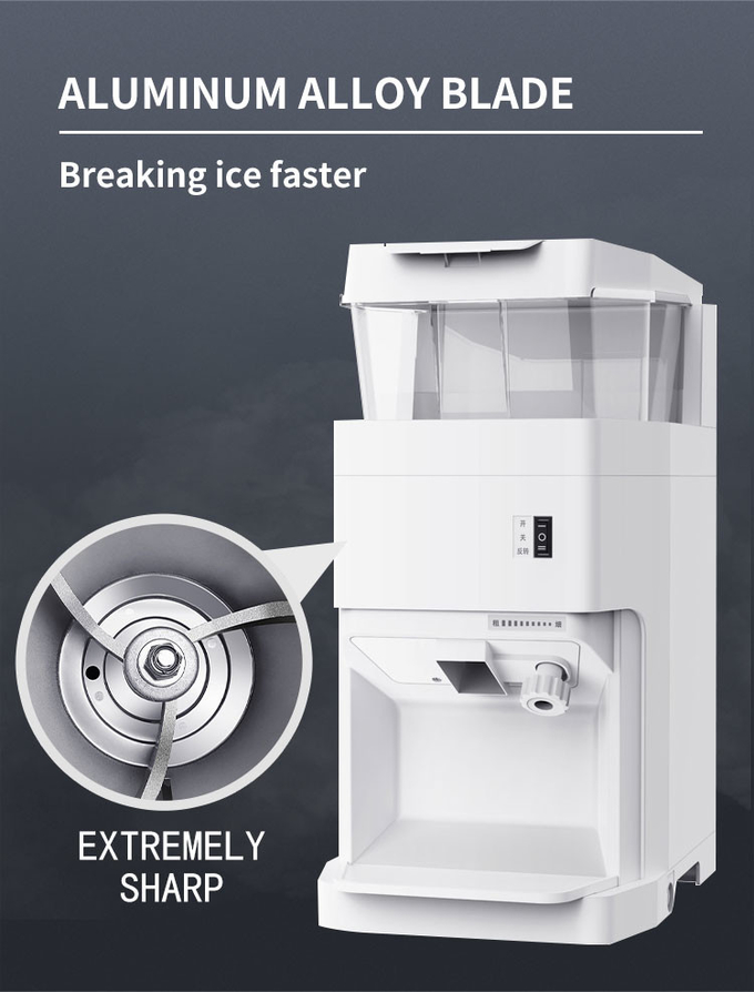 ماشین یخ‌ساز تراشیده شده یخ‌ساز تمام اتوماتیک 680 کیلوگرمی در ساعت 320 دور در دقیقه 7