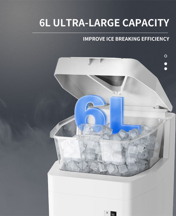 دستگاه یخ اصلاح 6 لیتری مخروط برف ساز سفید 320 دور در دقیقه یخ ساز برقی تراشیده 8
