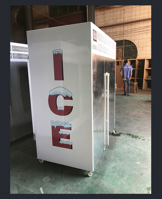فروشنده یخ بسته بندی شده 1841L R404a با درب شیشه ای گرمکن 6