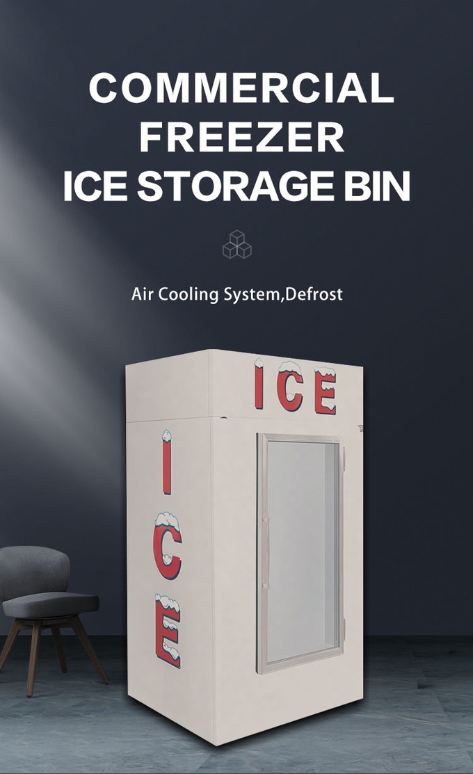 قاب نمایشگر بستنی درب شیشه ای هوا خنک کننده یخ ساز استیل 850 لیتری ضد زنگ 0